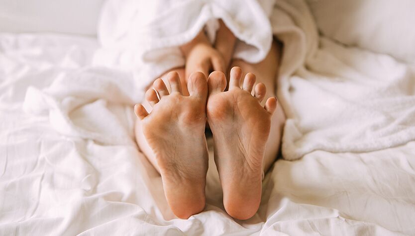 The fungal infection most often affects the feet